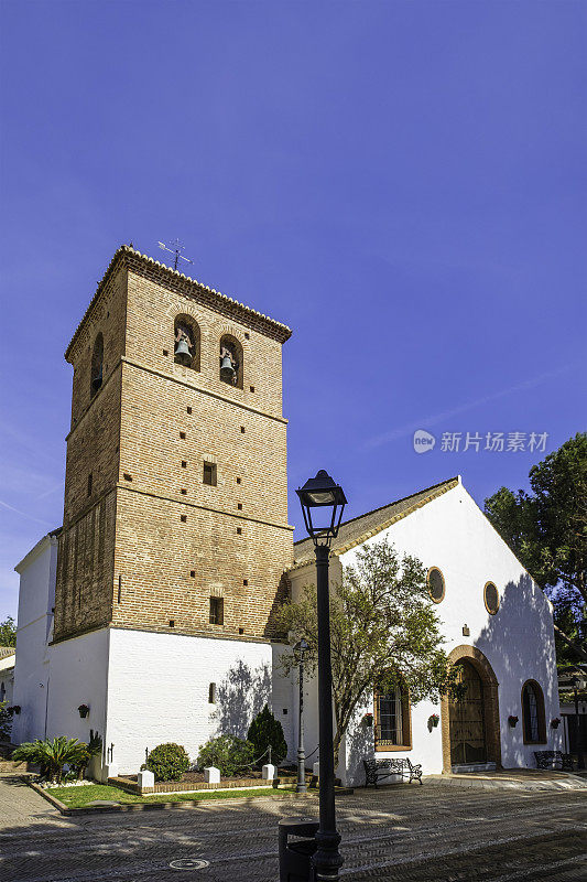 Iglesia de la Inmaculada Concepción位于美丽的安达卢西亚城镇之一米哈斯(西班牙)